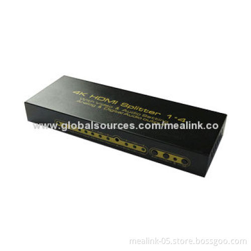 HDMI Splitter 1 x 4 with Audio 5.1-channel, 4*2K, 3D, Remote ControlNew